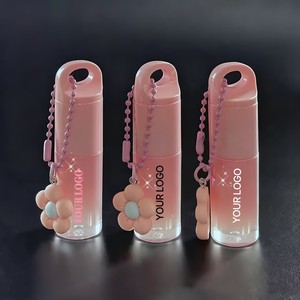 Tubo colgante <span class=keywords><strong>de</strong></span> flores con brillo <span class=keywords><strong>de</strong></span> labios Etiqueta privada Vegan Logotipo personalizado Lip Plumper Oil Hidratante Hydra Lip Gloss - Product Image 5