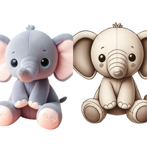 Produttore di giocattoli <span class=keywords><strong>Zoo</strong></span> di animali imbottiti a basso MOQ peluche personalizzato simpatico elefante gigante peluche - Product Image 2