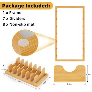 Wooden Multi Layer Pot Lid Rack With <b>Stand</b> Kitchen Storage Organizer For <b>Pans</b> And Cutting Boards - Product Image 3