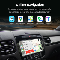 Kits Sans Fil Carplay Android Auto pour Volkswagen Touareg 2011-2017 Écran 8 Pouces Radio Navigateur Airplay Mirror Link