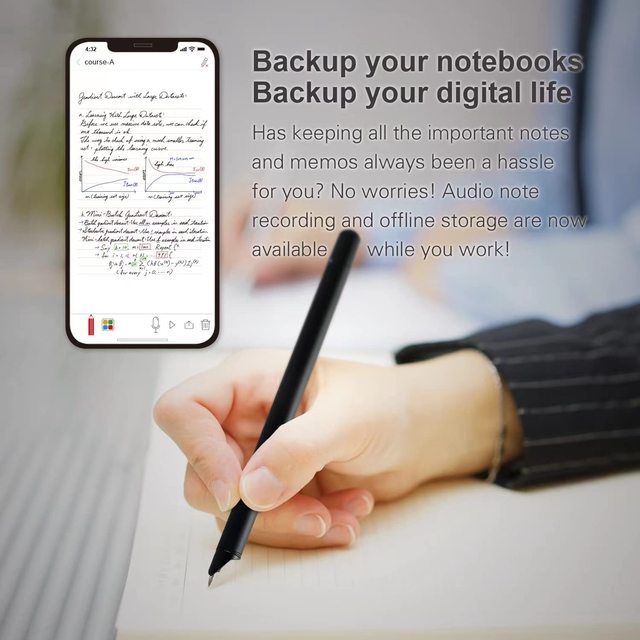 OEM ODM Electronics Digital Writing Stylus Pens With Interactive Boards Smart Ballpoint Pens Real Time With A5 Notebook