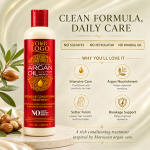 Acondicionador Profundo de Aceite de Argán Marroquí, Tratamiento Intensivo, Mascarilla Capilar para Cabello Seco, Dañado y Texturizado - Product Image 6