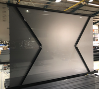 Écran de projection motorisé ALR pour sol, écran CBSP Black Crystal UST, projecteur laser 4K, 72-130 pouces 16:9, portable pour la maison