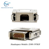 Mil-Spec J24H-19TJH ZKH/ZJN/ZKW 9 15 19 25 26 37 38 51 52 74 J24H Serie Mikro-Rechteckiger Elektrischer Steckverbinder CZL Huadespace