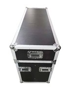 Flight-case universel réglable et personnalisé pour TV double 55 "65" en aluminium avec roulettes