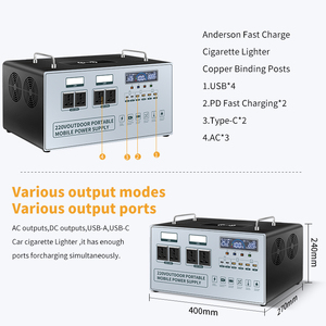 Nouveauté 2025 : Meilleurs générateurs solaires portables 2419WH, station d'alimentation portable extérieure 1600W 2000W 3000W - Product Image 4