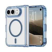Coque de téléphone sans fil antichoc en gel PC, chargeur magnétique puissant, pare-chocs TPU PC transparent pour iPhone Duo