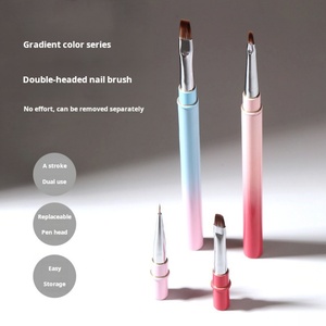 UV Gel Professional Nail Art <b>Brush</b> Set High-quality Dual Head Nail <b>Brush</b> Line Drawing Pen <b>Round</b> Head Pen Small <b>Round</b> Head Pen - Product Image 2
