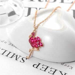 Collar de cristal de aleación de árbol de coco de piña de <span class=keywords><strong>flora</strong></span> y fauna tropical de diseño único de Venta caliente OEM para niñas - Product Image 3