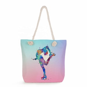 <span class=keywords><strong>Sac</strong></span> <span class=keywords><strong>à</strong></span> <span class=keywords><strong>main</strong></span> imprimé de style sportif de gymnastique pour femmes Offre Spéciale <span class=keywords><strong>sac</strong></span> fourre-tout de plage <span class=keywords><strong>à</strong></span> bandoulière réutilisable d'usine fermeture <span class=keywords><strong>à</strong></span> glissière pour les étudiants Shopping - Product Image 4