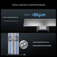 Printer 3D Resin Anycubic P1 MAX Kecepatan Tinggi, Printer LCD UV Curing untuk Pencetakan Presisi Skala Besar
