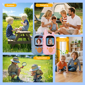 Radio longue portée RTS, talkie-walkie portable pour enfants, appel vidéo pour garçons et filles, camping, <span class=keywords><strong>randonnée</strong></span>, jeux, charge USB - Product Image 4