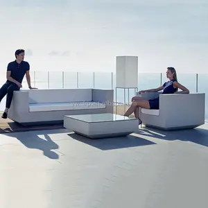 Nordic Fiberglass Vela White Lounge Luxury Sofa Living Room Couch Garden Sofa