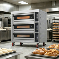 Four à sole électrique et à gaz pour la cuisson à la vapeur du pain et des pizzas, équipement de restauration commerciale