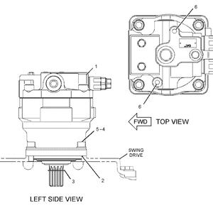 Moteur oscillant E330C E330D E336D E336D2 330C 330D Excavatrice M5X180CHB 200-3373 334-9973 2003373 3349973 Pièces d'origine neuves - Product Image 6