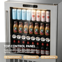 Enfriador de Bebidas Comercial para el Hogar C-Household, 145L, Vertical, Vitrina Exhibidora de Cerveza