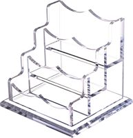 Support de rangement et présentoir de cartes de visite en acrylique transparent, portable, moderne et lavable, pour bureau, certifié BSCI