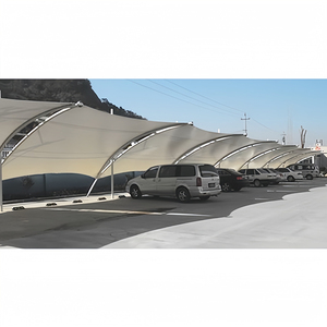 Vente directe usine : Auvent de stationnement pour voitures, autobus, vélos et véhicules électriques, avec toit en toile et structure membranaire, servant également de protection solaire - Product Image 2