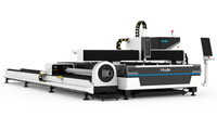 Machine de découpe laser à fibre 3015ST de type portique pour plaques et tubes, intégrée, avec contrôle Cypcut