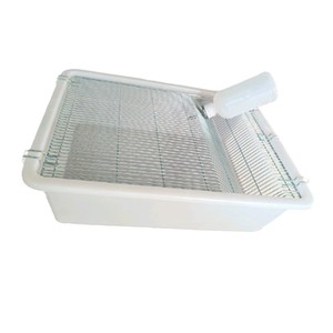 Dayanıklı Sağlam Sıçan Üretim Kafesi, Metal Çerçeveli, Nefes Alabilen Tasarımlı, Çıtçıtlı Plastik Tepsili, Laboratuvar Hayvan Barındırma için Kutu - Product Image 5