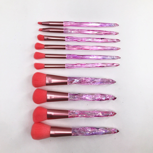 Brochas de <span class=keywords><strong>Maquillaje</strong></span> de <span class=keywords><strong>Diamante</strong></span>, 10 Piezas, Soporte para Brochas de <span class=keywords><strong>Maquillaje</strong></span>, Juego de Brochas de <span class=keywords><strong>Maquillaje</strong></span> en Oferta - Product Image 3