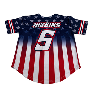 Maillot de baseball de qualité supérieure en polyester sublimé, chemise de baseball vierge à boutons pour homme - Product Image 3