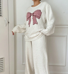 <span class=keywords><strong>Pigiama</strong></span> da <span class=keywords><strong>donna</strong></span> abbigliamento invernale da casa in <span class=keywords><strong>pile</strong></span> di corallo termico abito da notte in flanella per abbigliamento domestico elastico in vita <span class=keywords><strong>morbido</strong></span> <span class=keywords><strong>pigiama</strong></span> personalizzato - Product Image 4