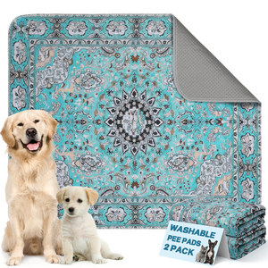Tapis de propreté lavables pour <span class=keywords><strong>chiens</strong></span>, élégants, antidérapants <span class=keywords><strong>et</strong></span> étanches, réutilisables pour cages <span class=keywords><strong>et</strong></span> sols - Product Image 1
