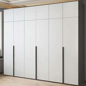 Armoire Maison Chambre Combinaison Moderne Simple Bois Massif Léger Luxe Ensemble Grande Armoire - Product Image 2