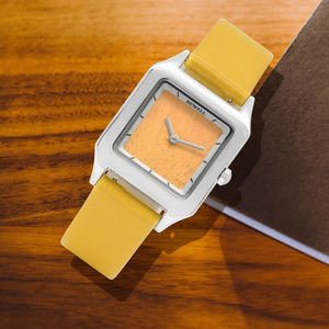 BEWELL นาฬิกาข้อมือเสน่ห์ฉบับจํากัดรุ่นล่าสุดพร้อมสายหนังมังสวิรัติทรงสี่เหลี่ยมพร้อมการเคลื่อนไหวของญี่ปุ่น - Product Image 3