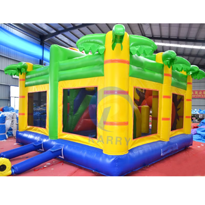 Château plein d'entrain gonflable de <span class=keywords><strong>jungle</strong></span> de <span class=keywords><strong>safari</strong></span> de toboggan de maison de rebond sautant faite sur commande d'enfants commerciaux avec la glissière pour des enfants - Product Image 5