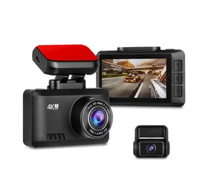 Camera Xe Hơi 2CH Ultra HD, Camera Hành Trình Kép 4K Phía Trước Và 1080P Phía Sau Với Chức Năng Theo Dõi GPS WIFI Và Chụp Ảnh Cử Chỉ