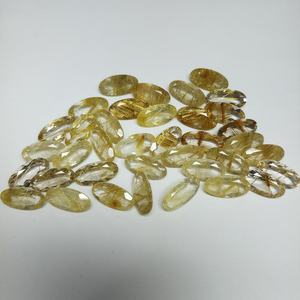 M.Y.GEMS - Gema de Cuarzo Rutilado Dorado Natural de Alta Calidad, Corte Ovalado de 8x16 mm, Certificada por Terceros, Suelta para Joyería - Product Image 5