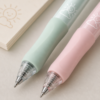 Pulpen Gel Netral Morandi Mute Press Kustom, Estetika Sederhana, Alat Tulis Lucu Kawaii, Ballpoint untuk Sekolah & Kantor, Tinta Cepat Kering
