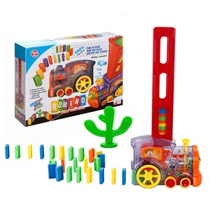 Jeu de dominos pour enfants, jouet pour enfant, jeu de dominos en plastique, train de dominos électrique - Product Image 4