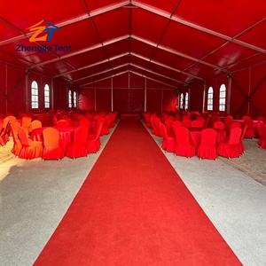 Tente de cérémonie de mariage rouge de 500 à 700 places, toit en aluminium et PVC, pour <span class=keywords><strong>salle</strong></span> de banquet, zone de réception, scène de festival, événement en plein air, jardin - Product Image 6