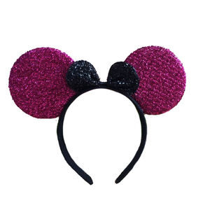 عصابة رأس ميني ماوس الأمنية المزينة بالترتر للبالغين للحفلات، الأكثر مبيعًا بسعر المصنع، وصول جديد - Product Image 5