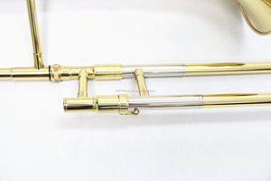 Trombón de latón hecho a mano con enfoque en la laca dorada asequible, instrumento de latón, Trombón <span class=keywords><strong>para</strong></span> estudiantes <span class=keywords><strong>principiantes</strong></span> - Product Image 2