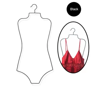 BST黑色钢丝泳衣体型衣架比基尼内衣文胸展示架泳衣金属衣架