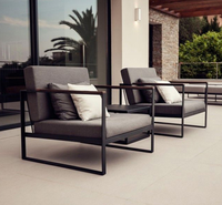 Chaise de table en bois de teck, mobilier d'extérieur en aluminium moulé, livraison gratuite