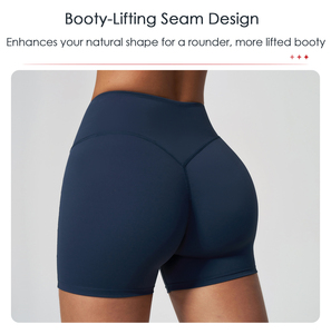 Buscando Distribuidor: Pantalones Cortos Deportivos de Cintura Alta para <span class=keywords><strong>Mujer</strong></span>, con Efecto Levanta Glúteos y Forma de Durazno, Ideales para Ciclismo y Yoga - Product Image 6