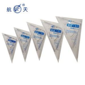 Butterfly Brand Plastic Triangle Ruler <b>Set</b> 60cm Transparent Drafting Right Angle Ruler For Drawing And Measuring - Product Image 3