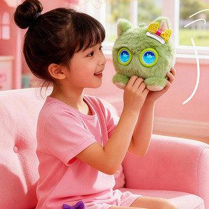 Companion Smart AI Bear <b>Toy</b> with ChatGPT Multilingual Voice Interaction LCD Color Eyes PP Cotton Filled <b>Educational</b> Kids Gift - Product Image 1