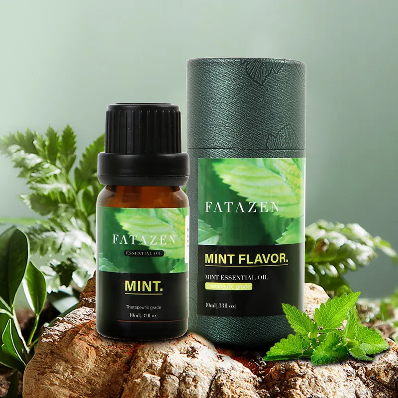 Privete Label 100% Pure Vegan Natural Organic Mint Body Oil Venta al por mayor Productos para el cuidado de la piel Aceite de masaje de grado premium Aceite esencial