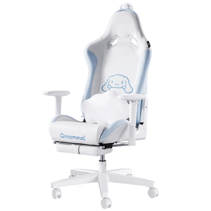 <span class=keywords><strong>Silla</strong></span> <span class=keywords><strong>Gamer</strong></span> de Cuero PU Estilo Racing UK de <span class=keywords><strong>Cinnamoroll</strong></span>, <span class=keywords><strong>Silla</strong></span> de Juego Blanca con Cojín Engrosado de 11 cm, Soporta hasta 330 lb - Product Image 3