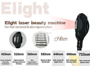 מכשירים רפואיים מקצועיים רב תכליתיים + nd יג + היפו + זהב מיקרוoneedles הסרת קעקוע לייזר IPl 4in1 - Product Image 6