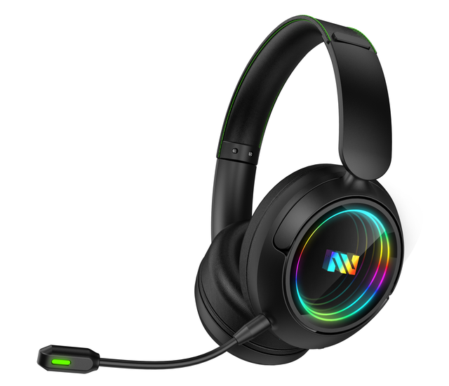 RGB 2.4G Gaming Headset with Esoteric Mirror RGB Light  : Long Battery,  6.0 Connection- Top Rated by Esports Gamers