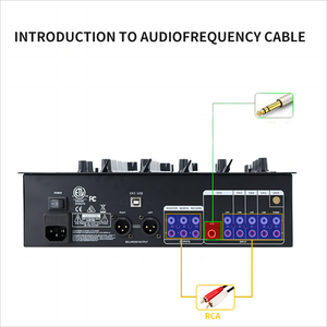 เครื่องเล่นดีเจ MX300 USB ระดับมืออาชีพ พร้อม EQ ป้องกันรอยขีดข่วน คอนโซลมิกเซอร์ดีเจ ครอสโอเวอร์แบบเปลี่ยนได้ พร้อมฟังก์ชั่น Reverse - Product Image 3