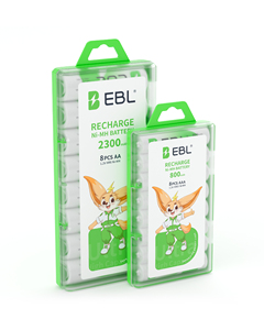 EBL 16 <b>Sets</b> AA AAA Rechargeable Batteries Combo 2300mAh AA 800mAh AAA 3000mAh Capacity 1.2V Nominal Voltage Medical Ni-MH - Product Image 2