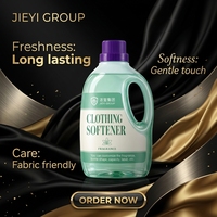 Lessive liquide assouplissante pour vêtements en verre violet menthe avec poignée, parfum longue durée, fraîcheur, produits de nettoyage